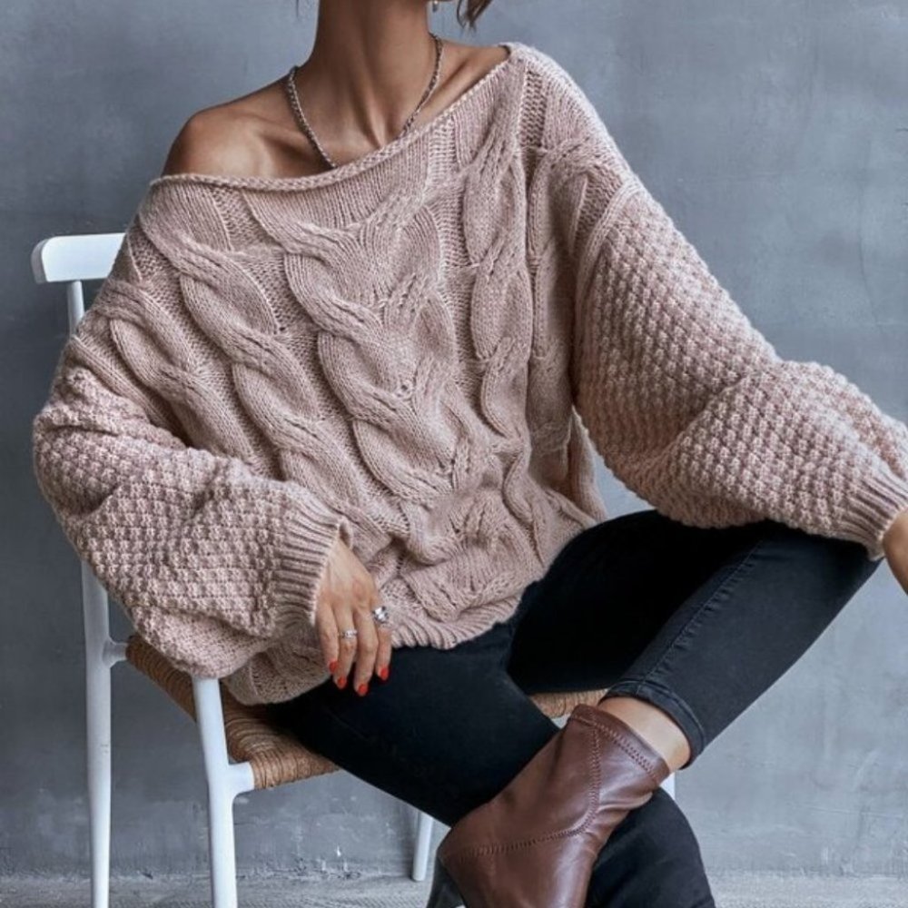 CASUAL DOLLZ  Cable Knit Sweater - Picture 2 of 7